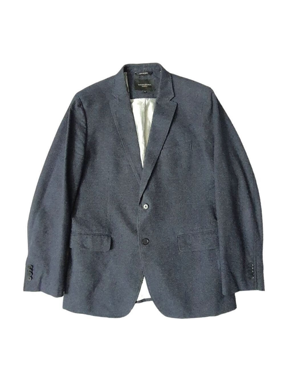 Banana Republic Tailored Fit Blazer Men 42R Navy Blue Sport Coat Business Casual